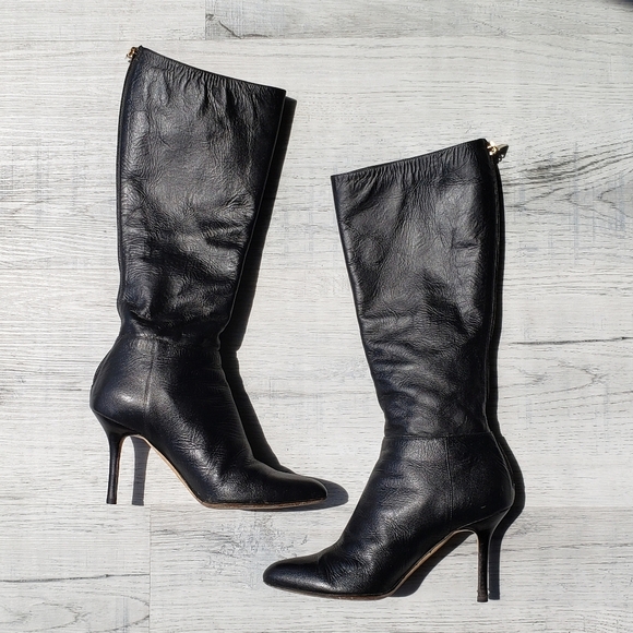 Jimmy Choo Black Boots Tall - Picture 2 of 13